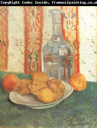 Vincent Van Gogh Still life with Decanter and Lemons on a Plate (nn04)